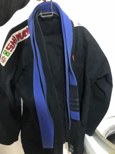 Kimono jiu jitsu A2 shiroy + faixa azul n4
