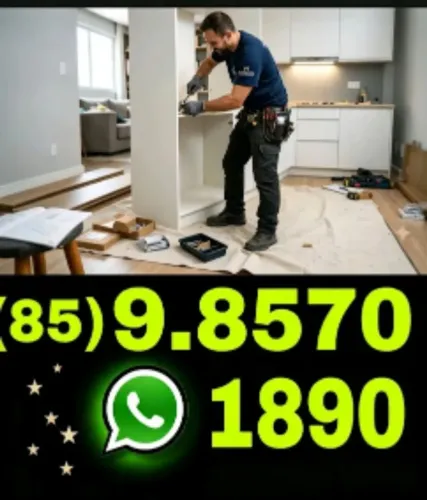Montador de móveis com experiência em guarda-roupas, armários, closet e cômodas