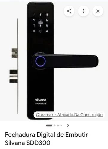 Fechadura eletrônica Silvania 