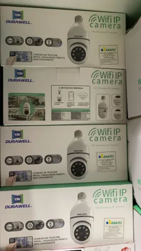 Câmera Lâmpada Wifi 360° Espiã - Veja Pelo Celular
