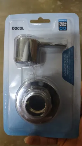 Acabamento De Registros Docol Gali Para Base Docol Cromado Cor Cromo 800006