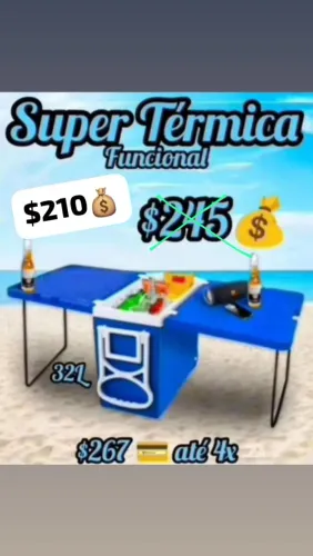 Térmica multifuncional com rodinhas