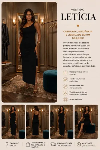 Vestido Feminino Letícia