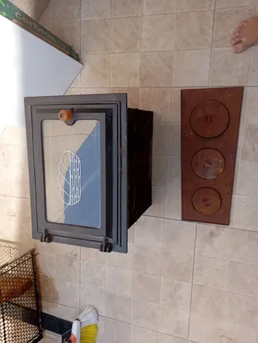 forno + fogão para churrasqueira seminovo