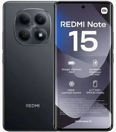 XIAOMI REDMI NOTE 15 256GB/8GB RAM 4G - NOVO LACRADO COM GARANTIA
