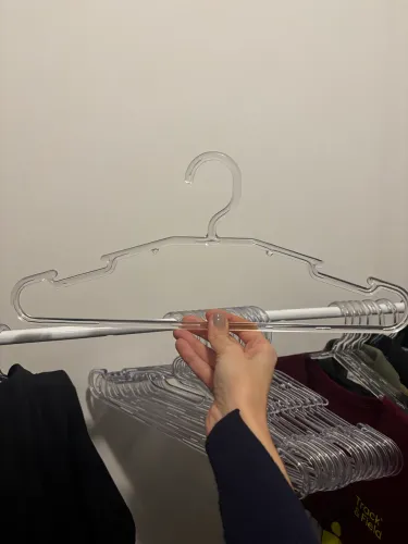 Combo 50 cabides transparentes