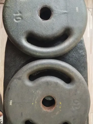 Anilhas de 10kg emborrachadas 
