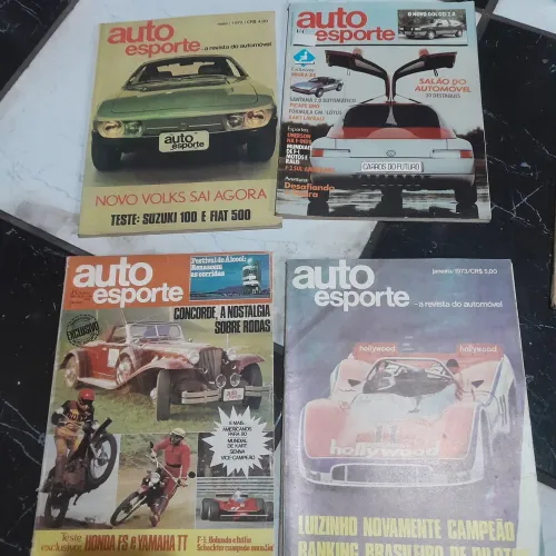 Lote com 20 revistas auto esporte