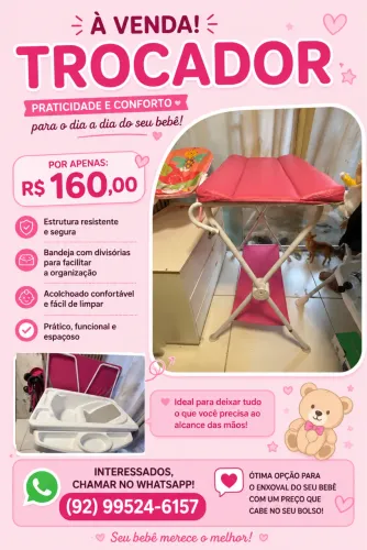 Trocador e banheira