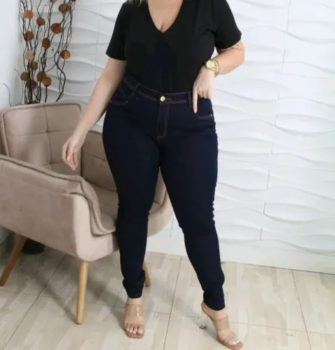 Calça jeans plus size impérios tam.66