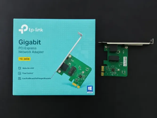 Placa de Rede TP-Link TG-3468 Gigabit PCI Express ? Pouco Uso + Caixa e Acessórios