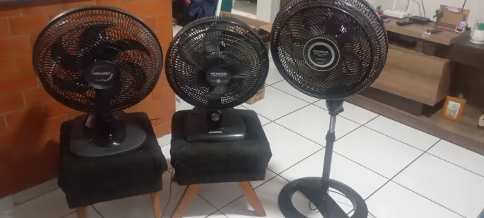 3 ventiladores 2 mondial 1 Mallory