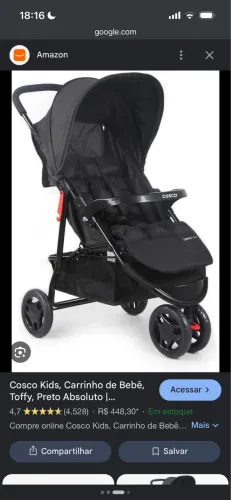 Carrinho de bebê cosco