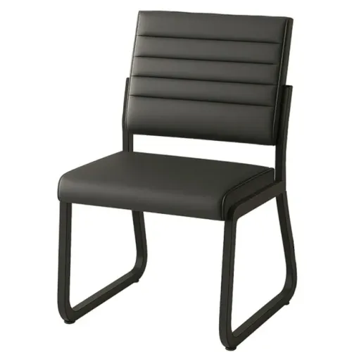 Cadeira Recepção Escritório Trix Preta Ergonômica Reforçada Luxo 35119
