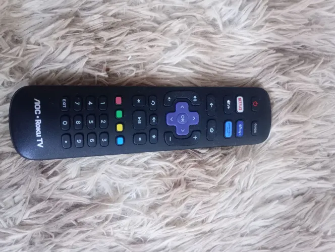 Controle de tv AOC roku novo