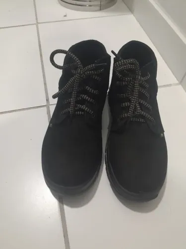 ?Bota De Segurança nobuck Bico Aço Maximo Conforto De Couro Legitimo