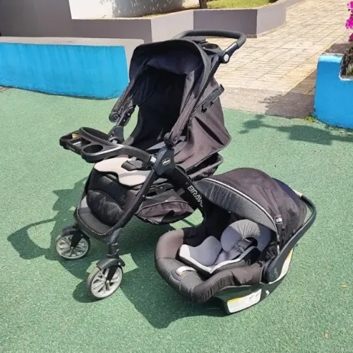 Kit Bebê Completo ? Carrinho + Bebê Conforto + Cadeirão