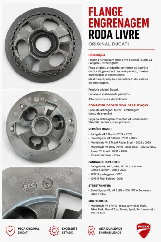 Platô de Pressão da Embreagem Original Ducati Panigale V4 V4S Streetfighter V4