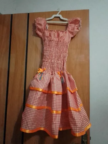 VESTIDO DE CAIPIRA XADREZ INFANTIL