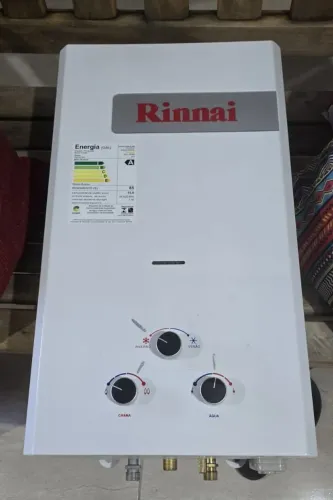 Aquecedor rinnai 15l + 2 duchas