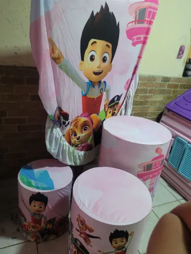 Cilindros para festa infantil tema patrulha canina