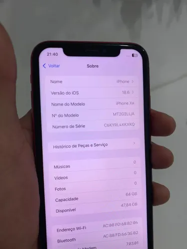 iPhone XR 64 GB Vermelho 