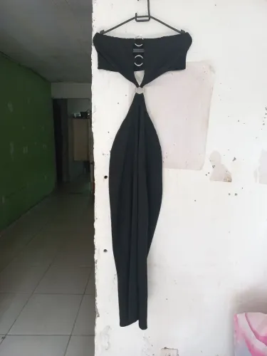 Vestido canelado tam U
