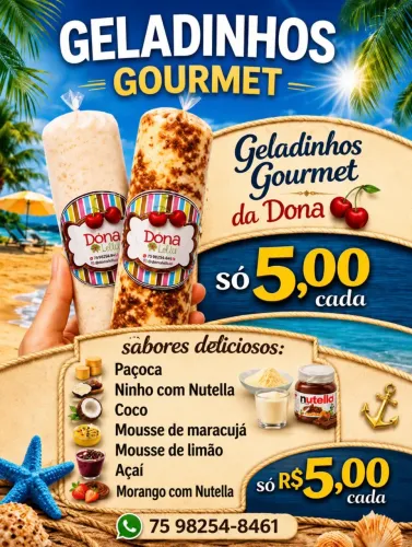 Geladinho gourmet 