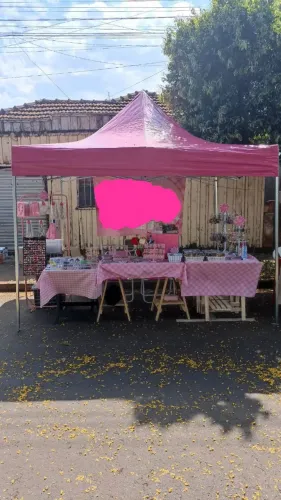 Barraca sanfonada 3x3 para eventos 