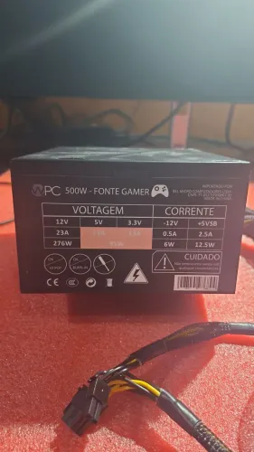 VENDO FONTE 500W GAMER