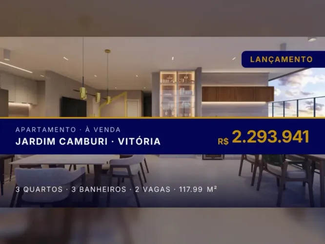 Oportunidade única: Sky Garden em Jardim Camburi, 3 suítes e vista deslumbrante!