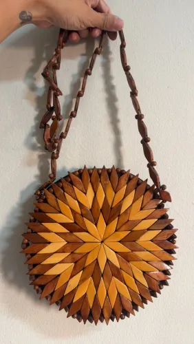 Bolsa madeira nova