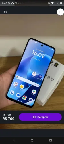 Motorola G17 128g com nota fiscal e caixa 