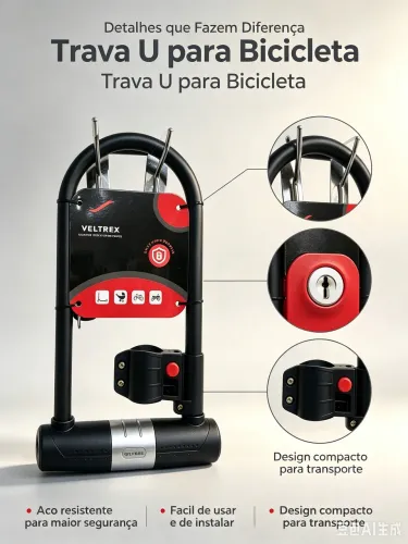 Trava U para Bicicleta Elétrica