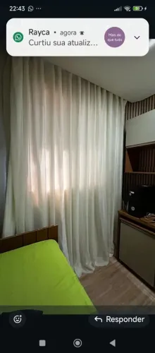 Vendo maravilhas 2 cortinas de voal Off WHITE com peças cortina, forro ,blackout *