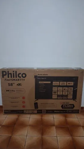 Smart TV Philco 58" 4K UHD Roku TV Lacrada