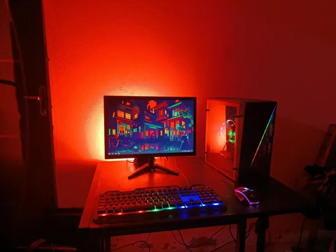 PC gamer core i5 4a 8gb ram e 4gb vídeo tela 20"