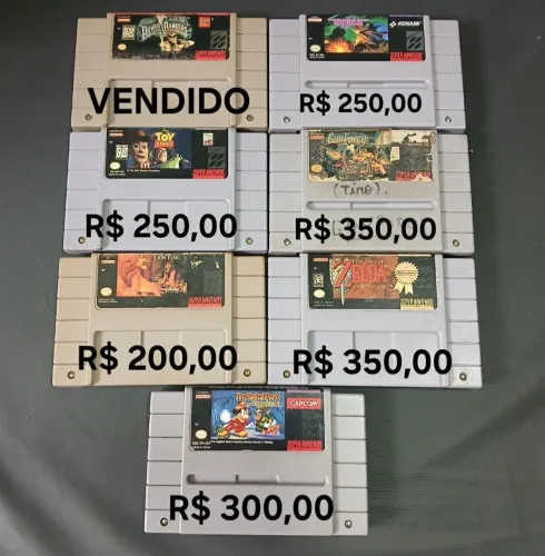 Jogos 100% originais P/ Super Nintendo