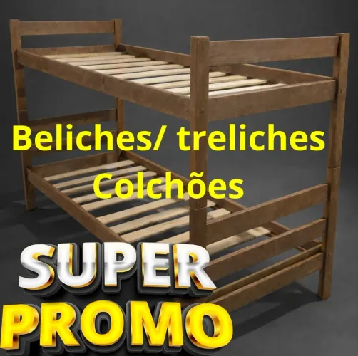 Beliches/Treliches/Colchões/madeira maciça/Pagamento só na entrega