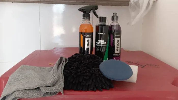 Kit para limpeza de motos