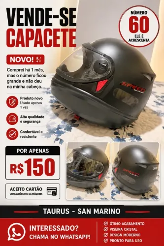 Capacete novo