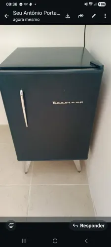 Frigobar brastemp azul