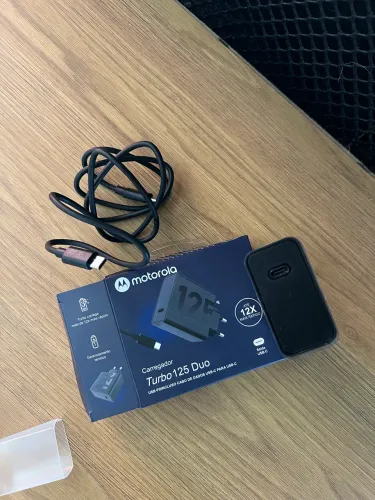 Carregador Super Rápido Turbo 125w Fonte Tipo C para celular Motorola
