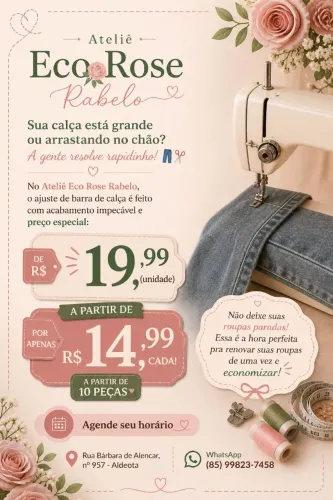 Costureira para acertos e consertos de roupas