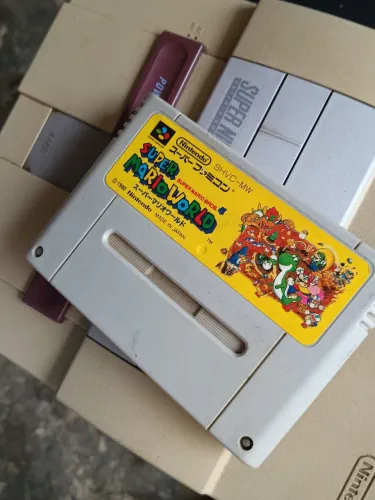 Super Nintendo fita japonesa e mais 3 fitas que vai de brinde pra quem joga