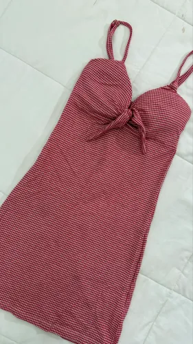 Vestido Xadrez Junino P/M | Semi Novo