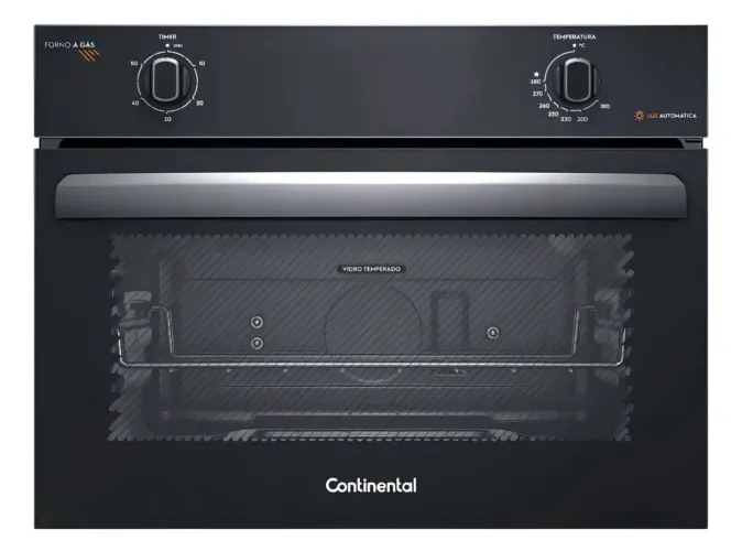 Forno de Embutir a Gás Continental 50L OC4GM 127V Novo Lacrado c/ NF