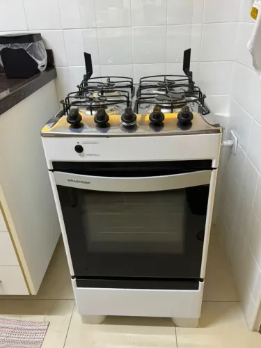 Fogão Brastemp 4 Bocas Mesa Inox Acendimento Automático Bivolt