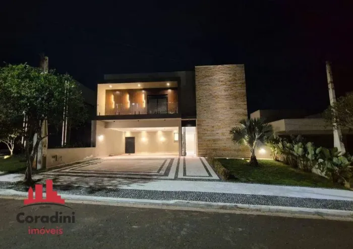 Casa em condomínio com 4 suítes, à venda, 385 m² no Bairro Riviera Tamborlim - Americana/S