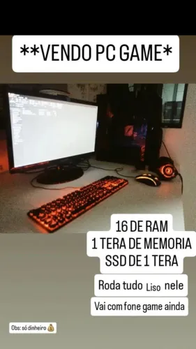 Pc gamer aceito troca 